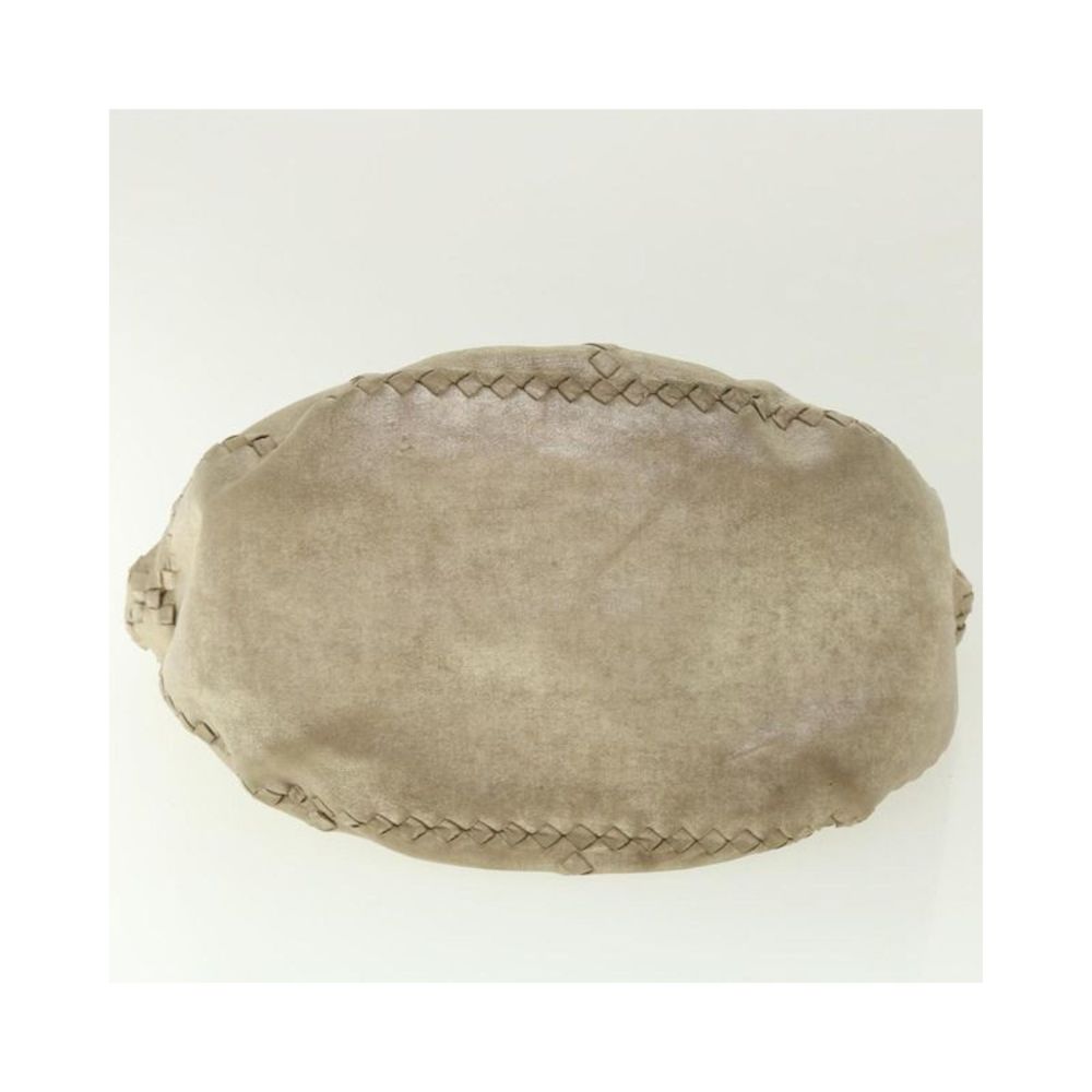 Pre Loved BOTTEGAVENETA  BOTTEGA VENETA INTRECCIATO Hand Bag Leather Gold Auth - Picture 9 of 10